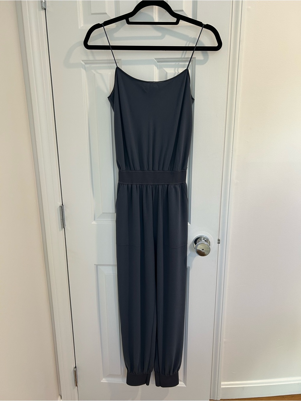 Theory Blue Gray Cami Jogger Jumpsuit XS